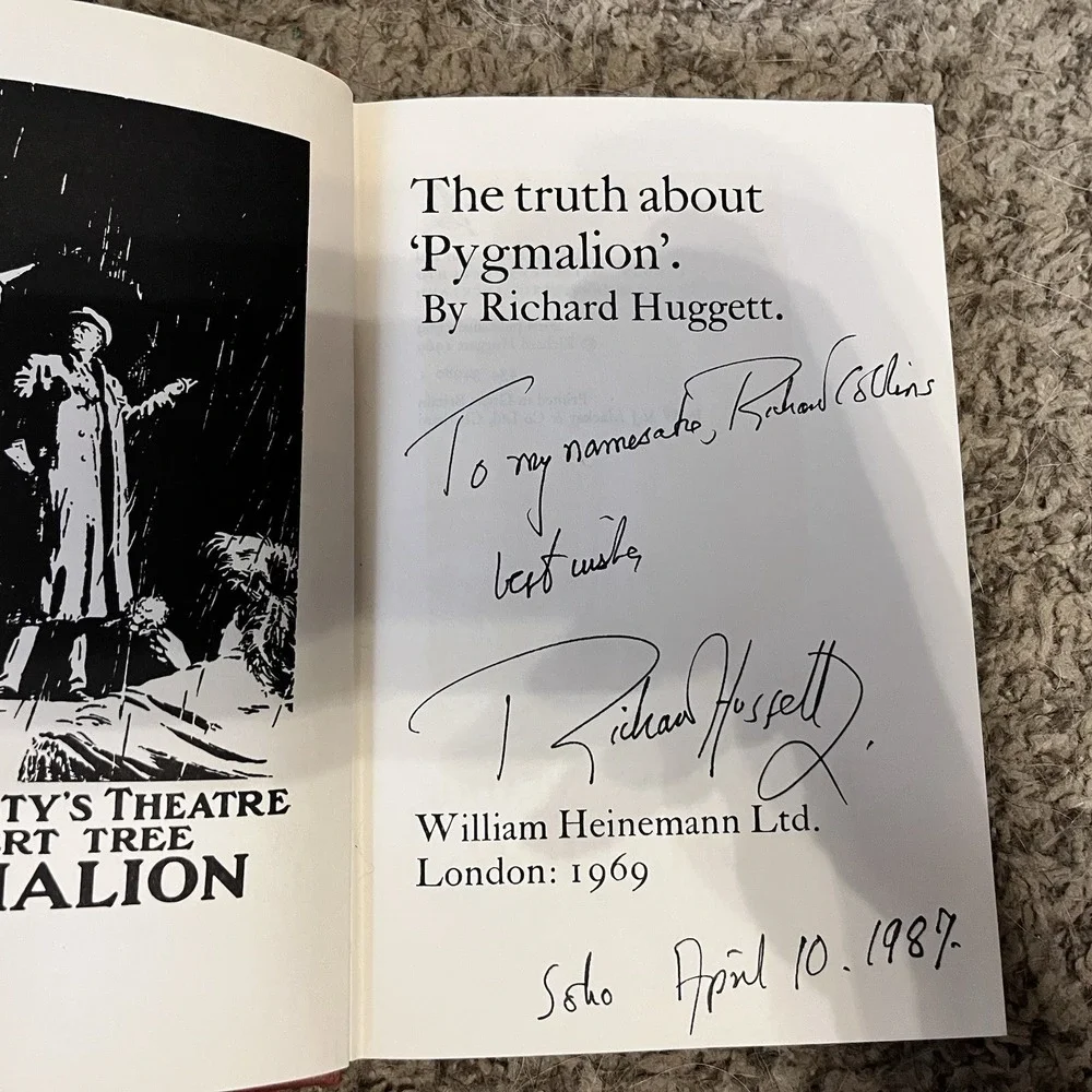 Vintage Book Truth About Pygmalion Richard Huggett - 1970 Signed By Author